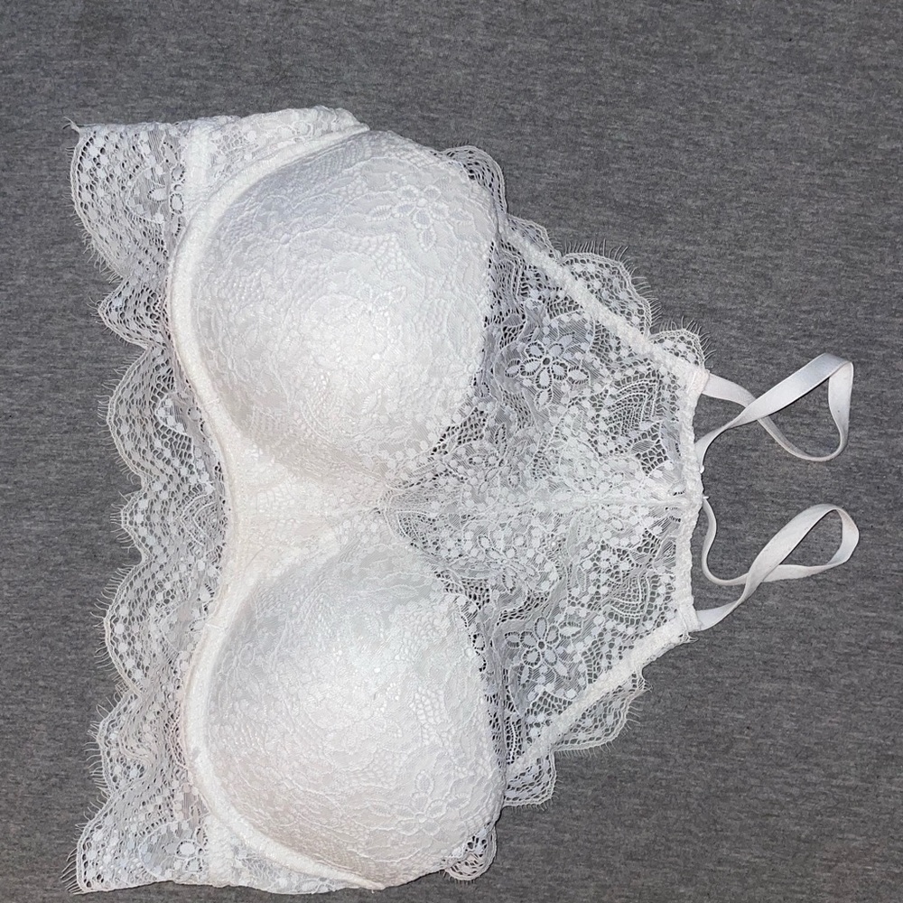 PINK lace push-up bra